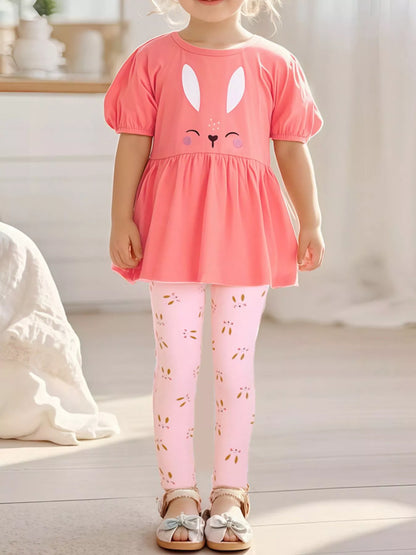 Children's Bunny Top and Leggings Set - Farnelli