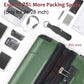 HouseOfZazla green lightweight ABS hardshell hard case luggage with easy-glide wheels