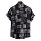 Men's Plus Size Casual Printed Short Sleeve Shirt - Farnelli