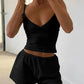 V-Neck Cami and Shorts Set - Farnelli