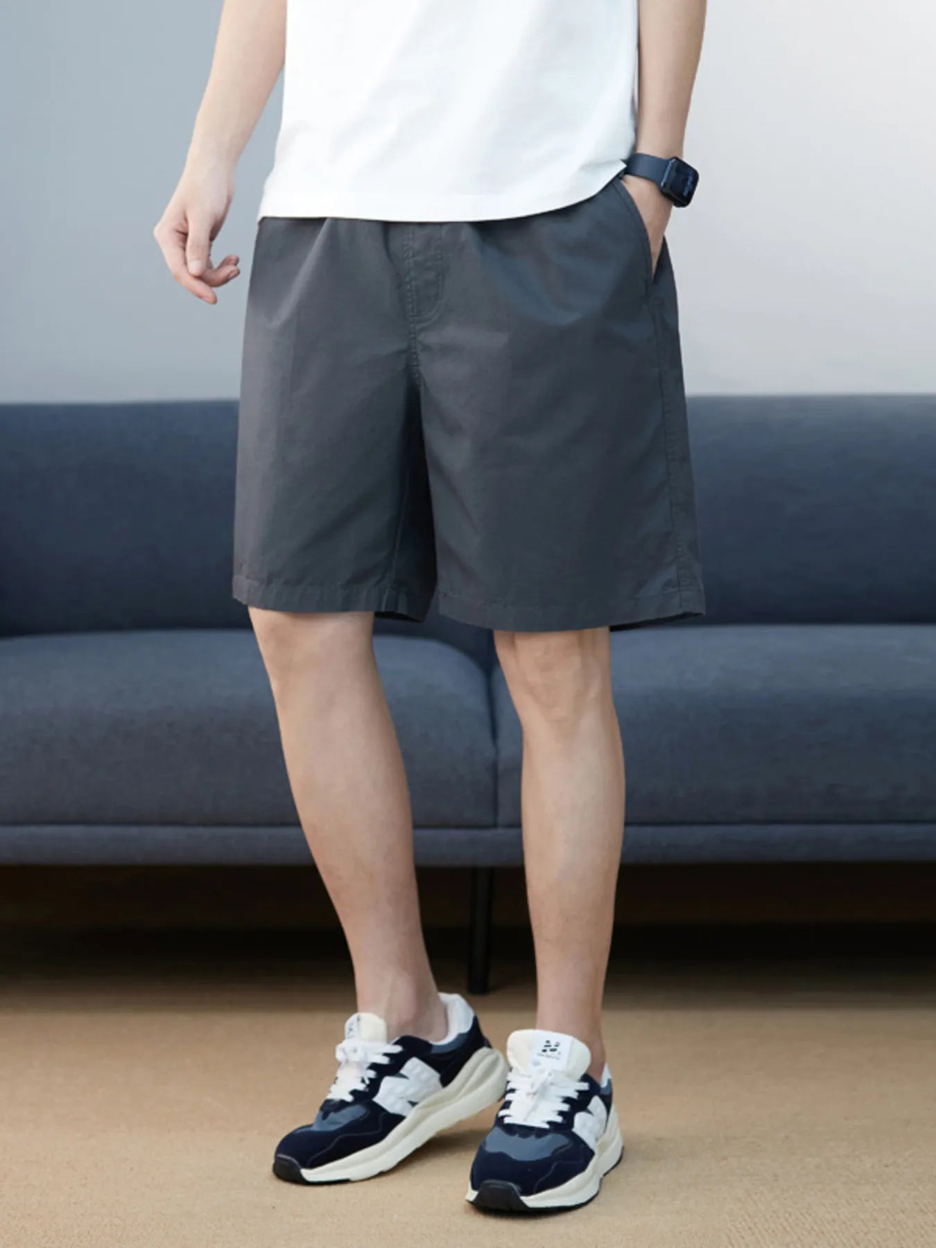 Men's Plus Size Casual Pocketed Shorts - Farnelli