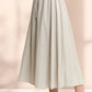 ADORA Drawstring Waist Crinkle Maxi Skirt - Farnelli