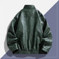 Men's Plus Size Vintage Style Faux Leather Moto Jacket - Farnelli
