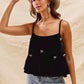 SO ME Holiday Velvet Ribbon Rhinestone Christmas Top - Farnelli