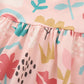 Children's Printed Ruffle Short Sleeve Casual Dress - Farnelli