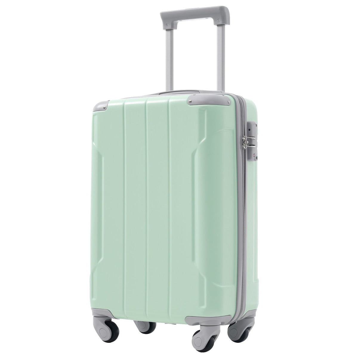 HouseOfZazla 20-inch hard case carry-on luggage set with 3 pieces and spinner wheels