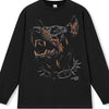 Men's Graphic Long Sleeve T-Shirt - Black