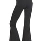 Zenana Raw Edge Hem Flare Yoga Pants - Farnelli
