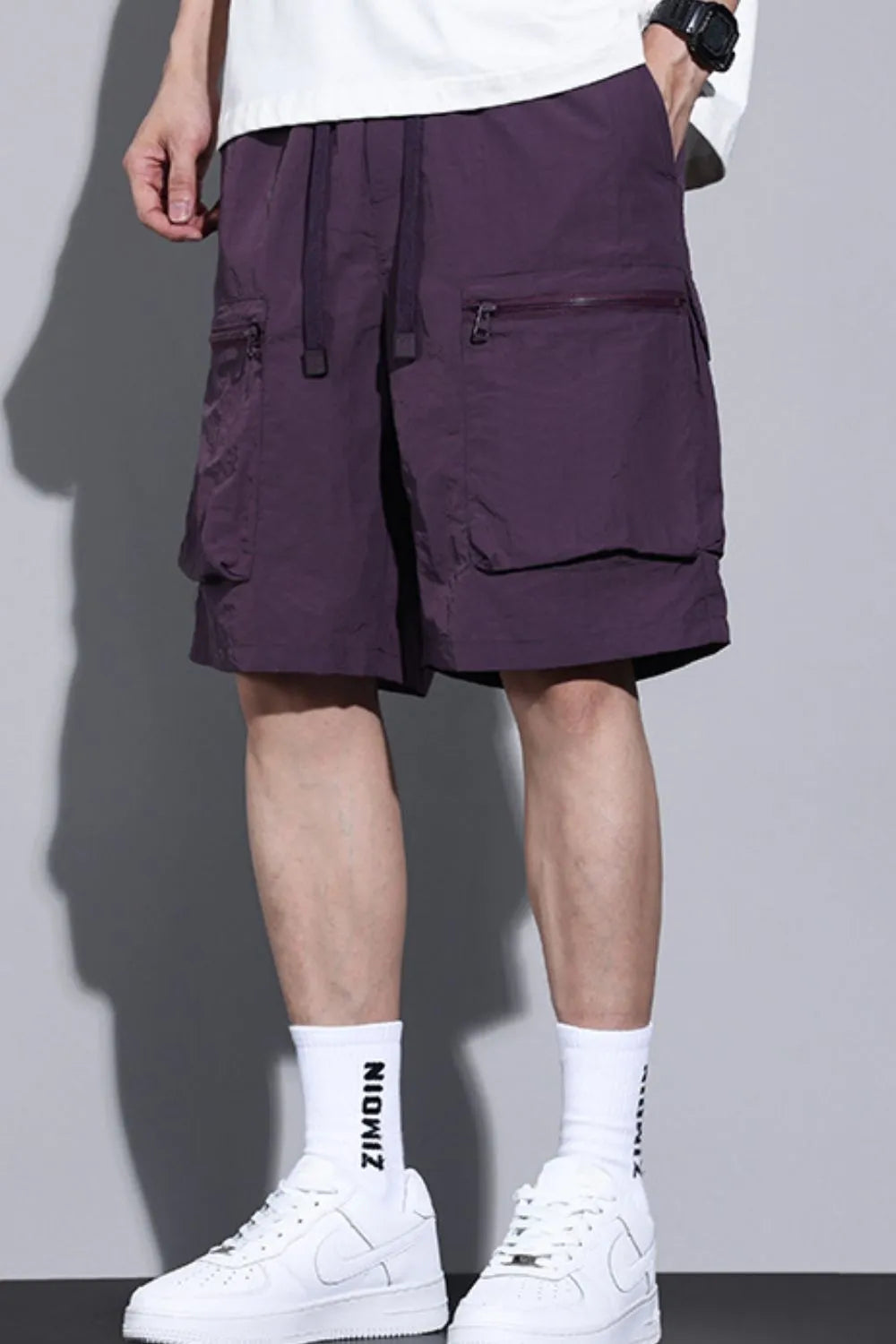 Men's Plus Size Drawstring Cargo Shorts - Farnelli