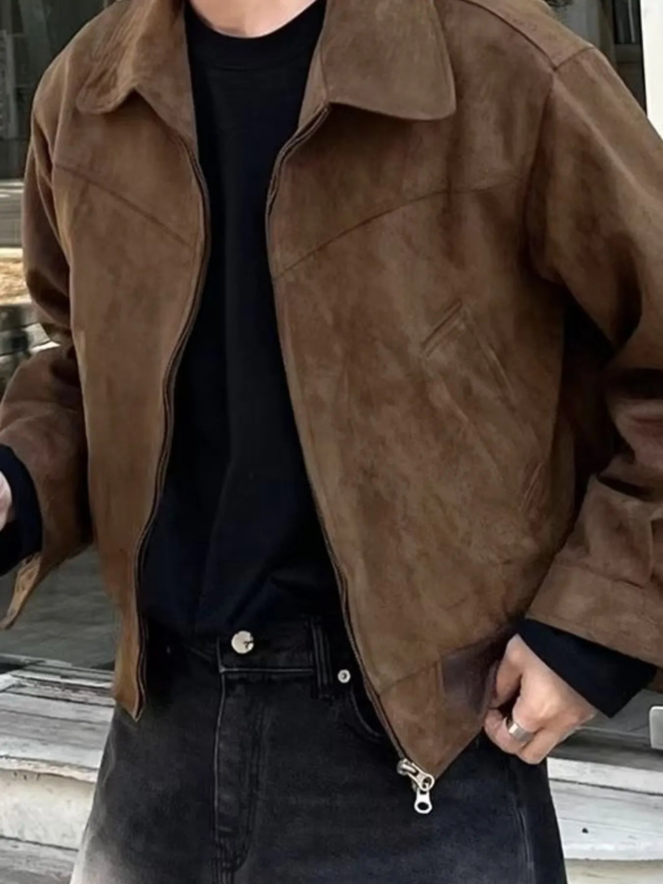 Men's Plus Size Zip Up Casual Jacket - Farnelli