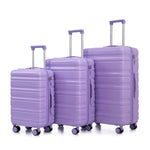 HouseOfZazla ABS spinner wheel hard case luggage set, 3-piece HIFINE TOURIST collection