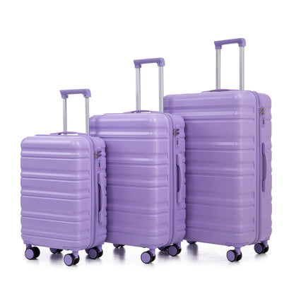 HouseOfZazla ABS spinner wheel hard case luggage set, 3-piece HIFINE TOURIST collection