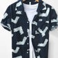 Men's Printed Button Up Short Sleeve Shirt - Farnelli