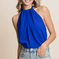 BiBi Air Flow Woven Key Hole Front Detailed Halter - Farnelli