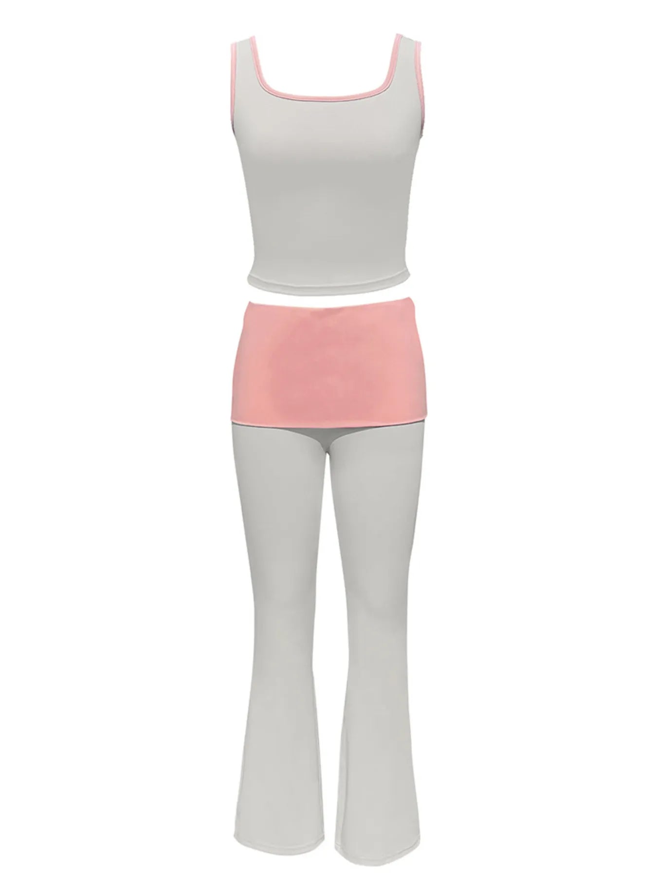 Contrast Trim Tank and Pants Active Set - Farnelli
