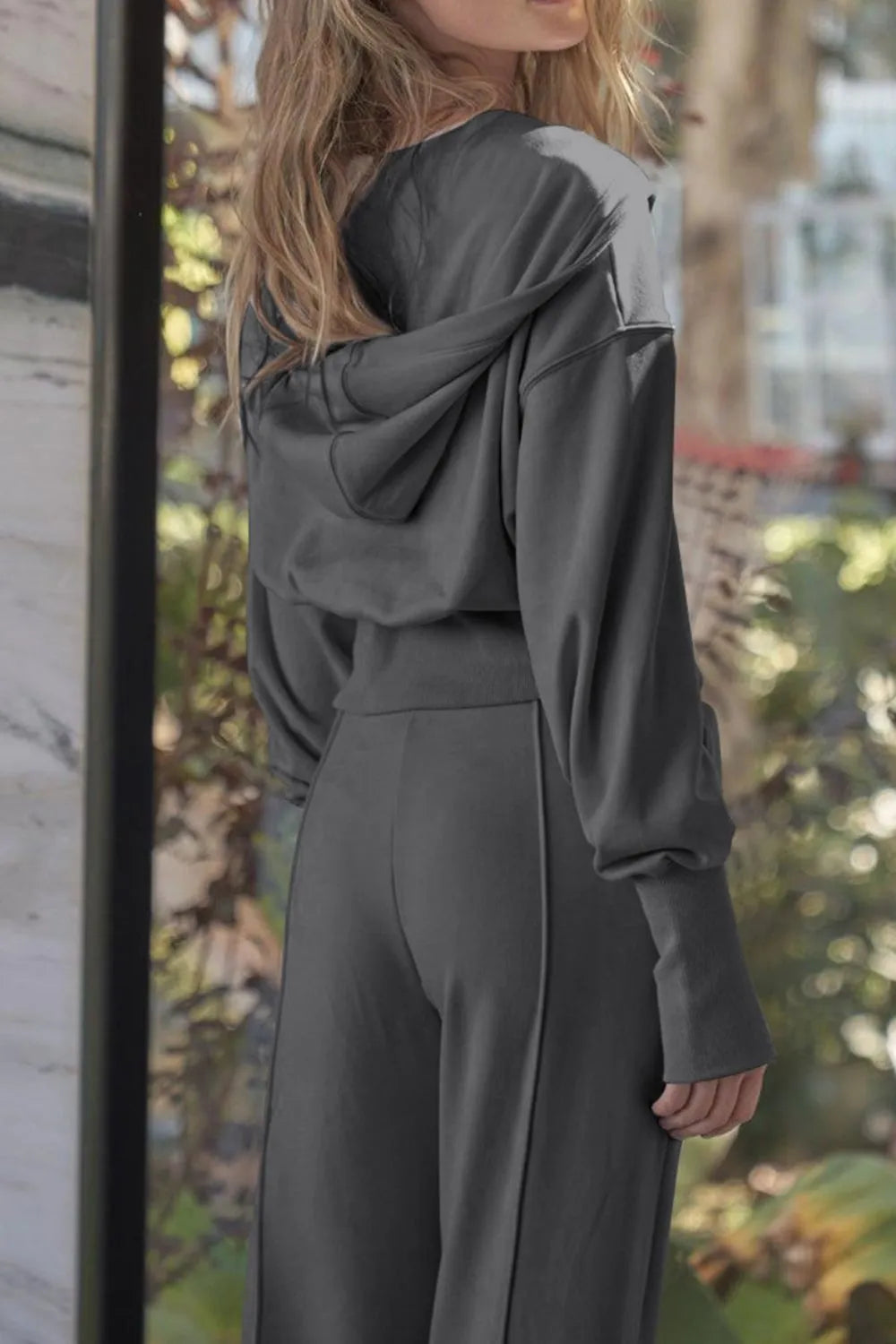 Zip-Up Hoodie and Pants Active Set - Farnelli