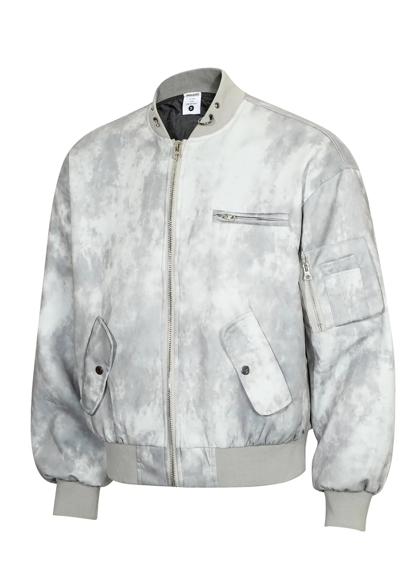 Men's Tie-Dye Zip-Up Bomber Jacket - Farnelli