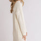 Umgee Full Size High Low Long Sleeve Boucle Sweater Dress Plus Size - Farnelli