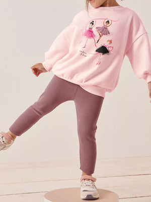 Children's Ballerina Sweatshirt & Leggings Set - Farnelli