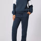 Drop Shoulder Loose Sweatshirt and Joggers Active Set - Farnelli