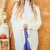 And The Why Textured Knit Fringe Hem Cardigan - Ivory