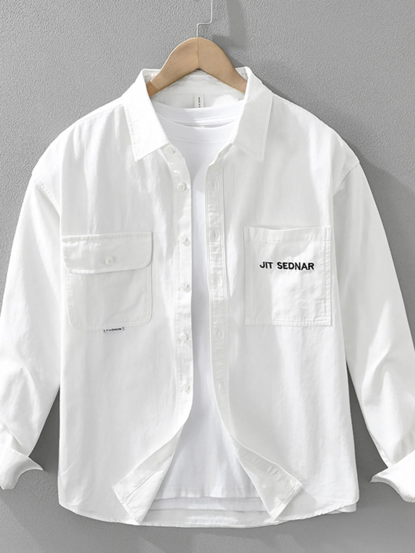 Men's Plus Size Button Up Long Sleeve Shirt - Farnelli