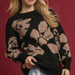 Umgee Floral Long Sleeve Sweater - Farnelli