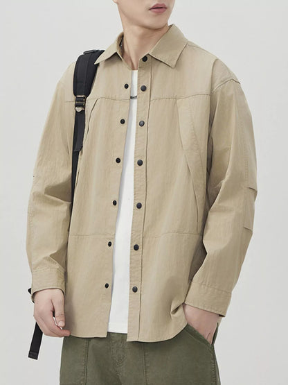 Men's Plus Size Button Up Long Sleeve Shirt - Farnelli