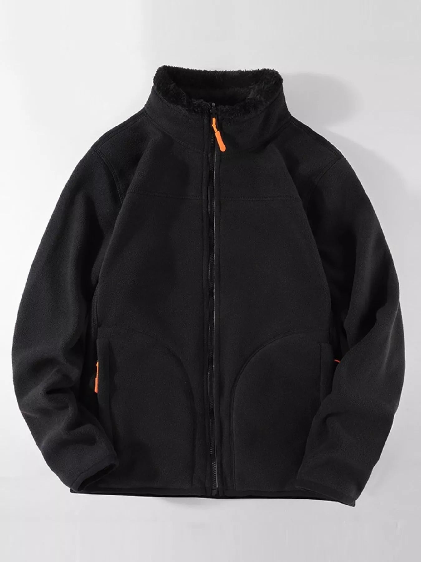 Men's Plus Size Fleece Lined Full Zip Sweatshirt - Farnelli