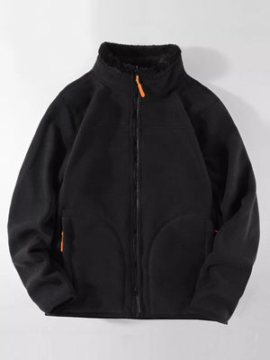 Men's Plus Size Fleece Lined Full Zip Sweatshirt - Farnelli