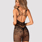 Obsessive Midnight Muse Black Openwork Mini Dress