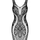 Obsessive Midnight Muse Black Openwork Mini Dress