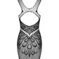 Obsessive Midnight Muse Black Openwork Mini Dress