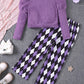 Children's Fuzzy Knit Top & Pants Set - Farnelli