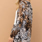 And The Why Animal Print Kimono and Shorts Set - Farnelli