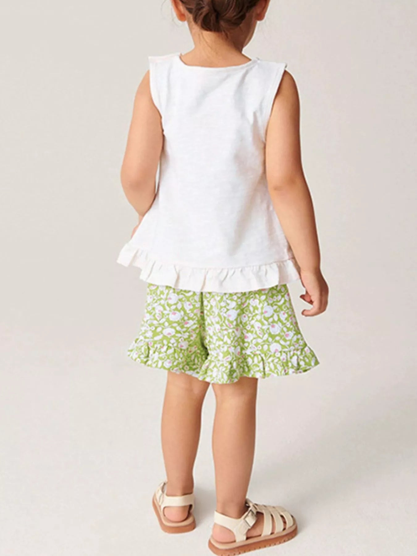 Children's Ruffle Trim Tank and Shots Set - Farnelli