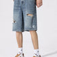 Men's Distressed Loose Fit Denim Shorts - Farnelli