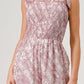 GeeGee Printed Tie Shoulder Wide Leg Jumpsuit - Farnelli