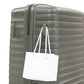 HouseOfZazla green 4-piece spinner wheel luggage set with hard cases and matching cosmetic case
