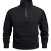 Men's Plus Size Quick-Dry Long Sleeve Sweatshirt - Black