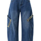 Men's Wide Leg Cargo Jeans - Farnelli