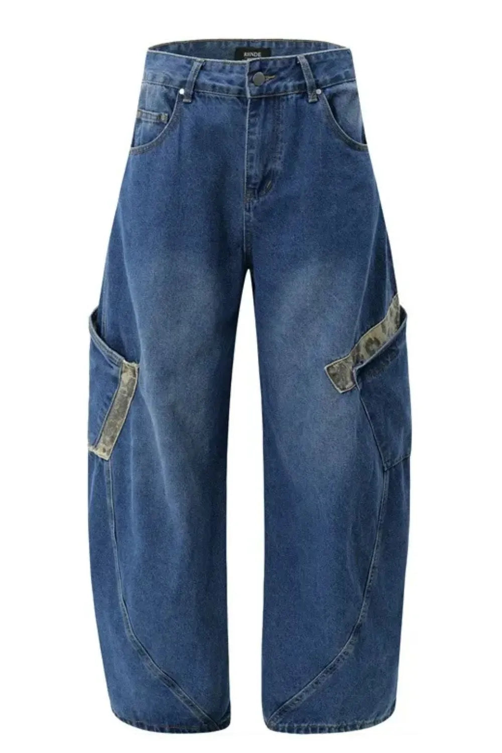 Men's Wide Leg Cargo Jeans - Farnelli