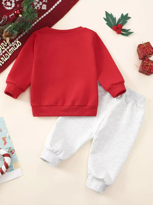 Children's Christmas Tree Sweatshirt & Pants Set - Farnelli