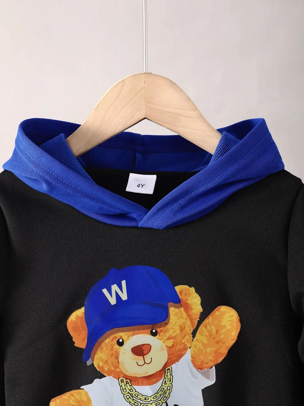 Children's Cartoon Graphic Hoodie and Pants Set - Farnelli