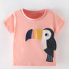 Children's Toucan Short Sleeve T-Shirt - Watermelon pink