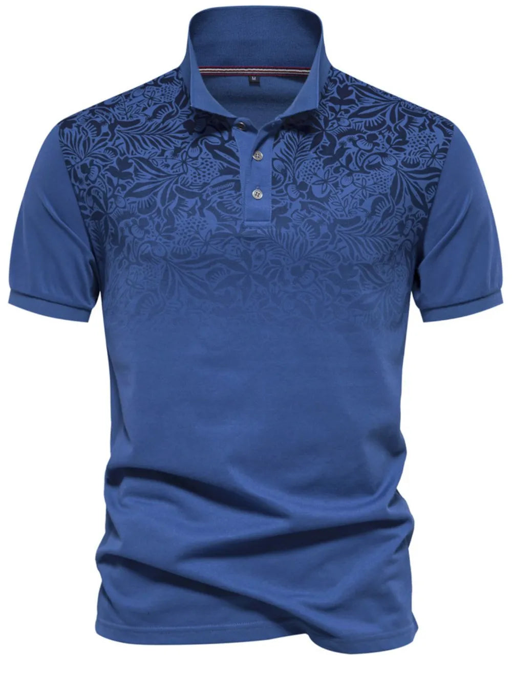 Men's Printed Collared Neck Short Sleeve Polo - Farnelli