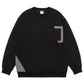 Men's Plus Size Crew Neck Sweatshirt with Pocket Detail - Farnelli