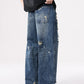 Men's Distressed Wide Leg Jeans - Farnelli