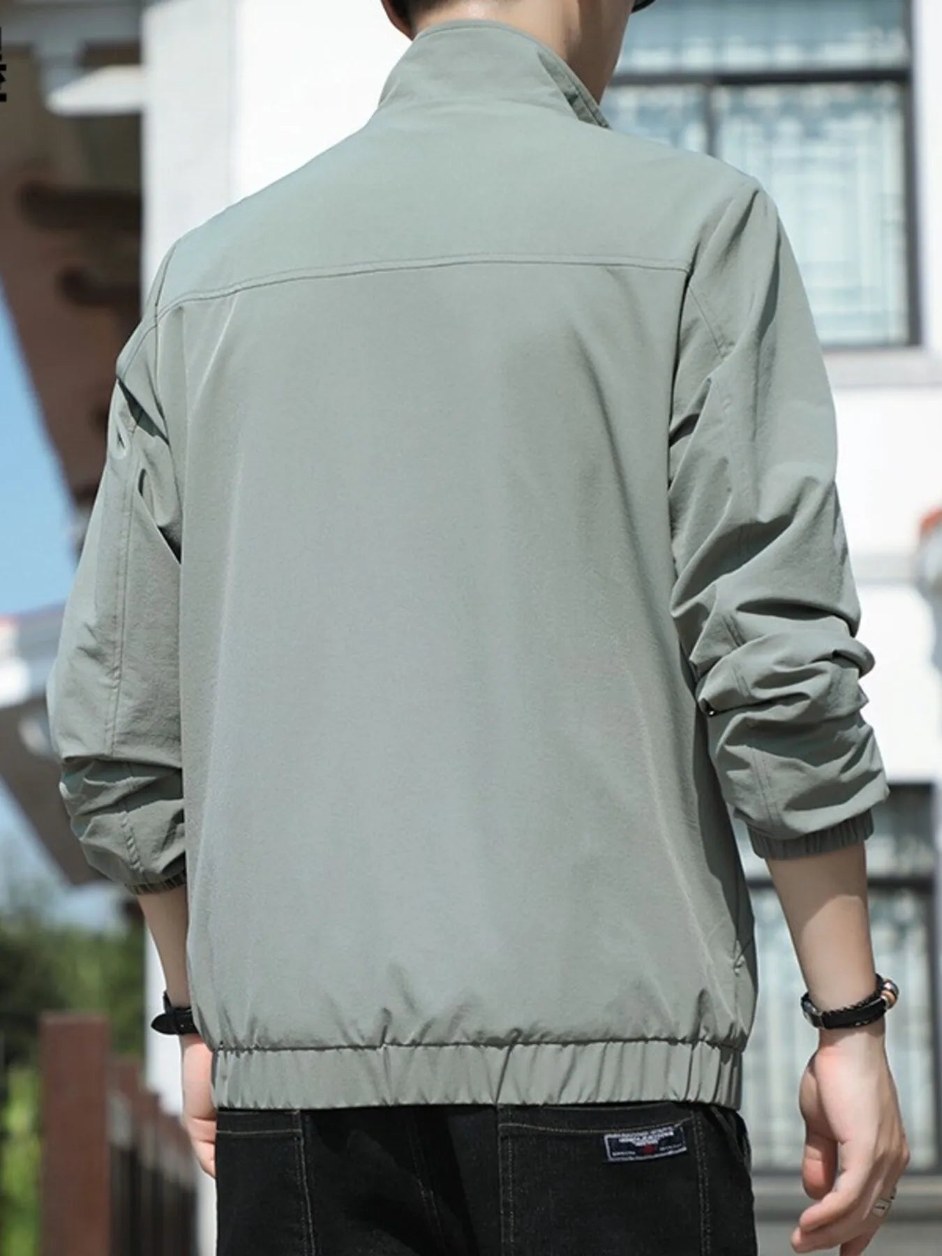 Men's Plus Size Zip Up Long Sleeve Jacket - Farnelli