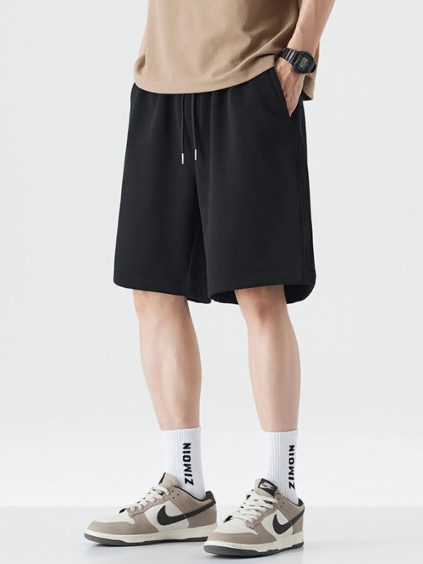 Men's Drawstring Wide Leg Shorts - Farnelli
